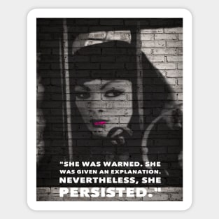 She Persisted Sticker